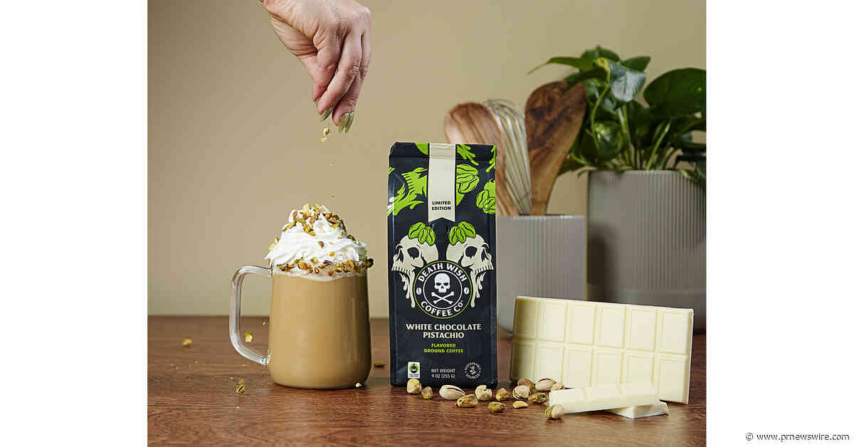 Death Wish Coffee Co. Embraces Seasonal Indulgence with New White Chocolate Pistachio Blend