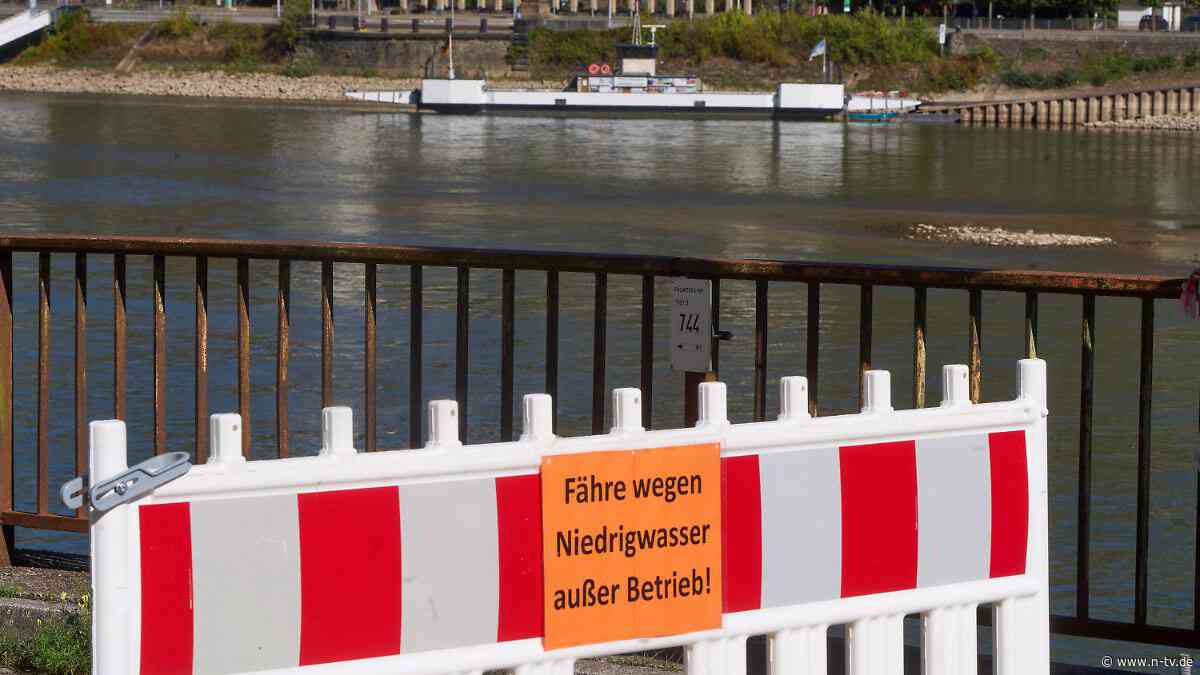 Weitere Negativrekorde erwartet: Rhein-Pegel fällt an wichtigem Nadelöhr auf zwei Zentimeter