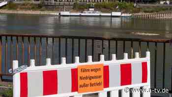 Weitere Negativrekorde erwartet: Rhein-Pegel fällt an wichtigem Nadelöhr auf zwei Zentimeter