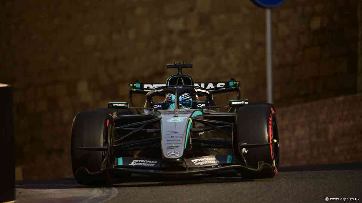 Russell dominates in Baku to take fifth pole