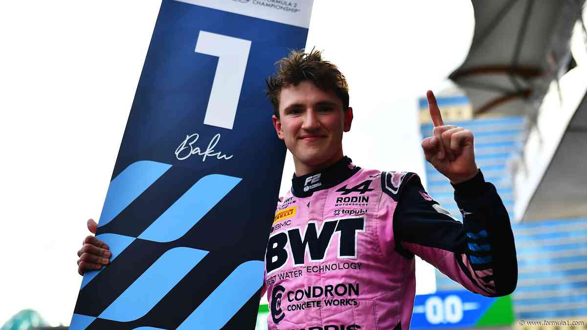 Dunne relaunches F2 title bid with Baku Feature Race 1 win