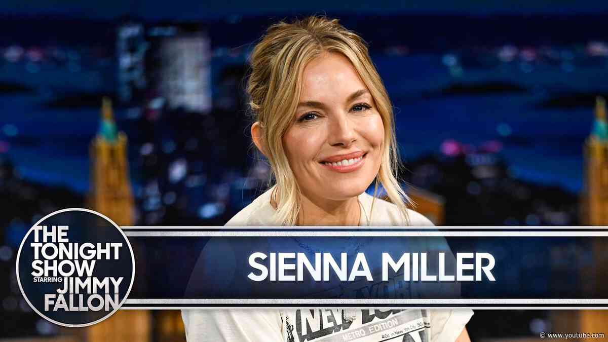 Sienna Miller Met Her Fiancé at a Halloween Party While Dressed as David Bowie | The Tonight Show