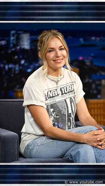#SiennaMiller is engaged! 💍 #FallonTonight