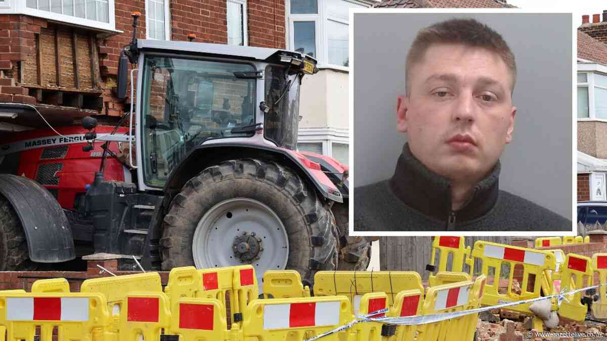 Man ploughed stolen tractor into Middlesbrough home as bitter feud escalated