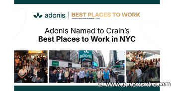 Adonis Recognized as One of the Best Places to Work in New York City in 2026 by Crain's New York Business
