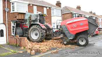 Man rammed tractor into house after 'graves of his dad and brother desecrated'
