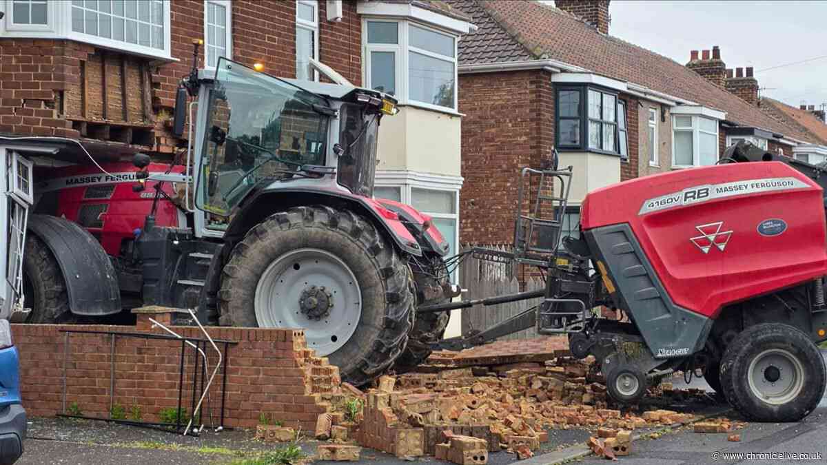 Man jailed for ramming North East house with tractor after graves of relatives desecrated