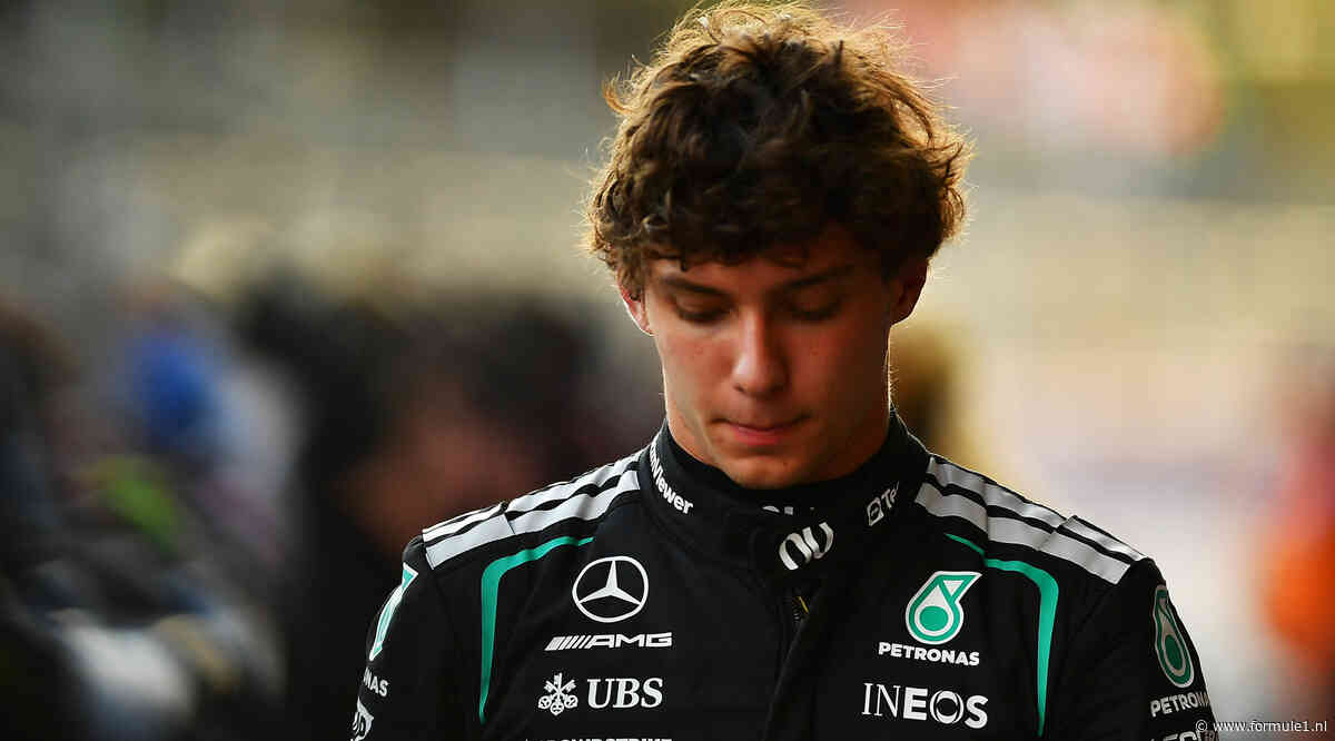 Kimi Antonelli betreurt ‘stomme fout’ in kwalificatie: ‘Sta weer met beide benen op de grond’