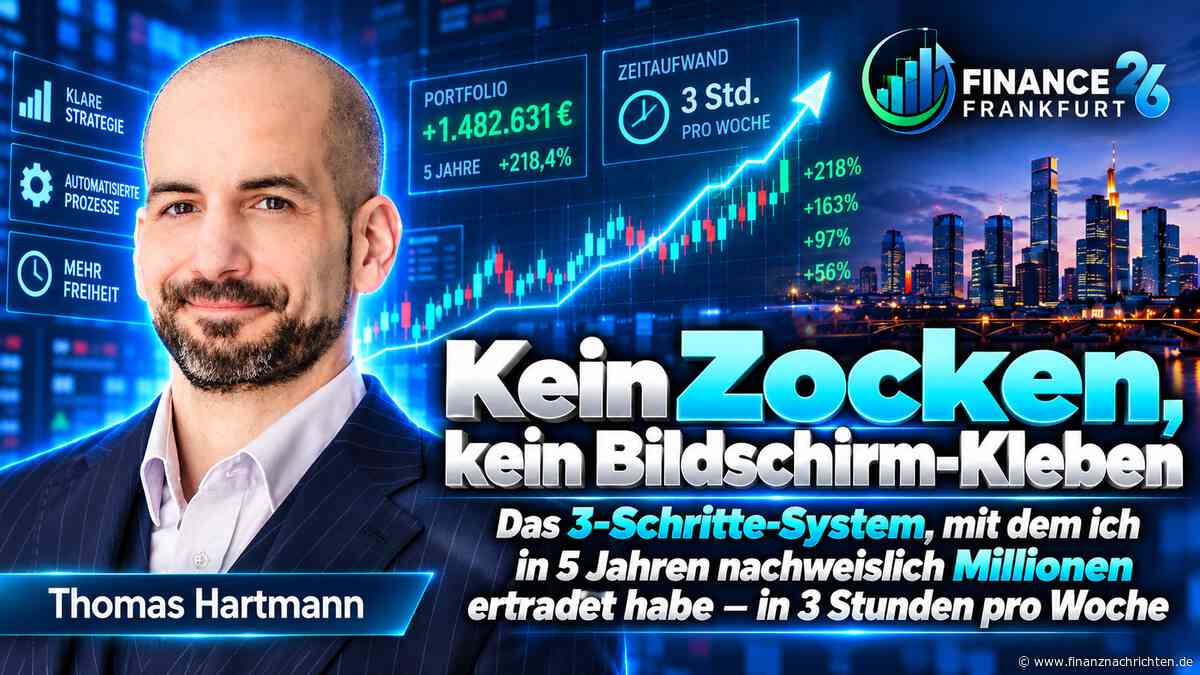 Kein Zocken, kein Bildschirm-Kleben: Das 3-Schritte-System - Livestream von der Finance 26 in Frankfurt heute um 17:00 Uhr