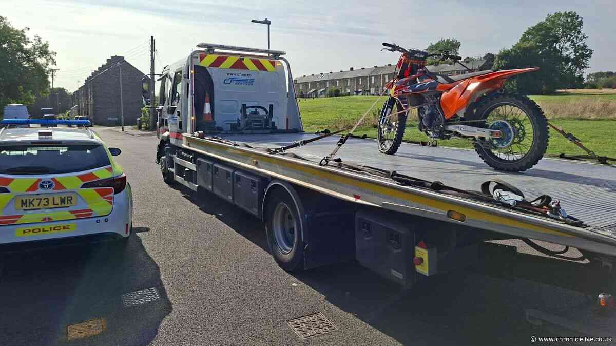 Five arrests and 12 vehicles seized in Gateshead as police target motorcycle crime