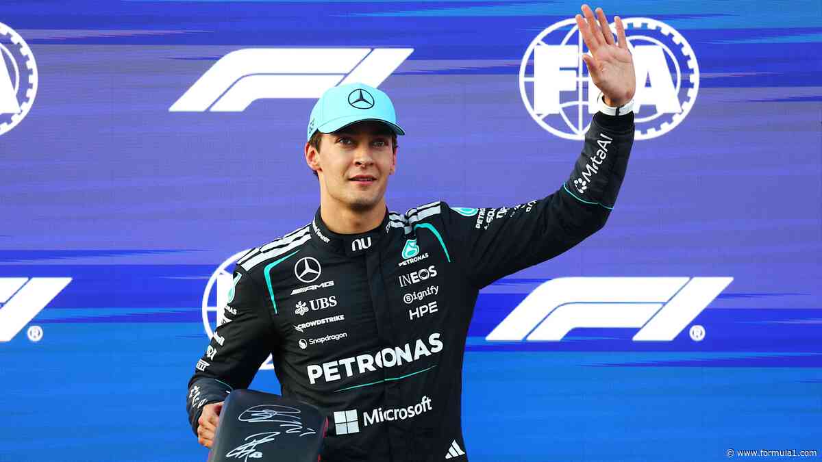 Russell reacts to his ‘perfect lap’ in Baku Qualifying
