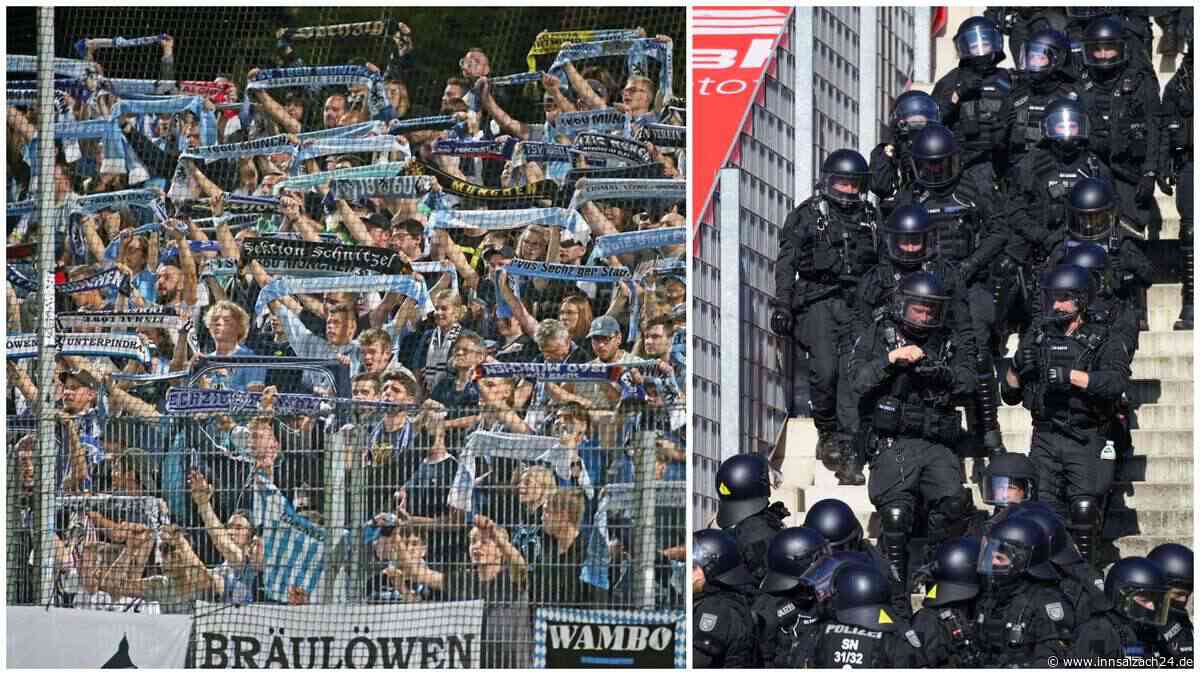 1860 München kommt nach Burghausen: So bereitet sich die Polizei auf den Löwen-Knaller vor