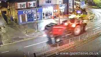 Video: Nathan Blagg steals tractor and drives through Middlesbrough before ploughing into home