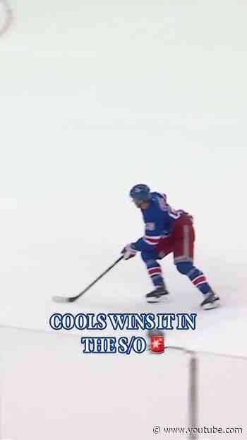 TOO COOL 😎 #nyr #hockey #goal #rangerswin