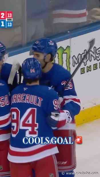 Cools deflects it in! #nyr #goals #hockey #nhl