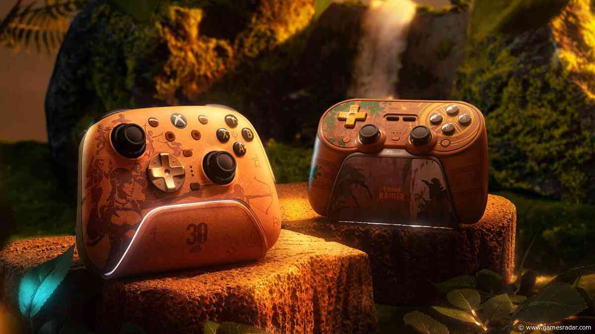 8BitDo celebrates Tomb Raider's 30th anniversary by  transforming its Ultimate 3 and Pro 3 controllers into stunning gaming artifacts
