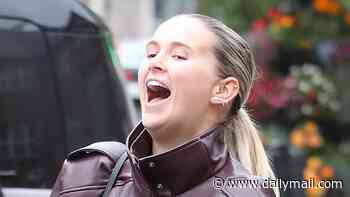 Molly-Mae Hague laughs at daughter Bambi's diva antics as they head on lunch date together in Cheshire