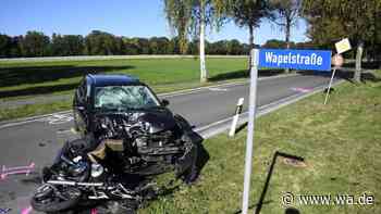 Tödlicher Zusammenstoß: Motorradfahrer stirbt nach Unfall mit Auto