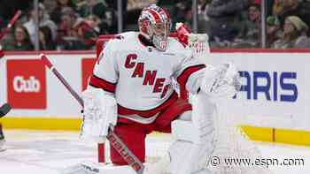 Hurricanes sign goalie Kochetkov to 2-year extension through 2028-29