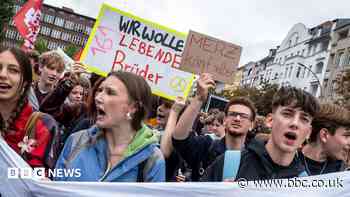 Students strike across Germany in protest against military service