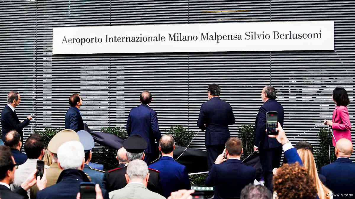 Bürgermeister boykottiert Event: Mailands Flughafen trägt jetzt den Namen von Silvio Berlusconi