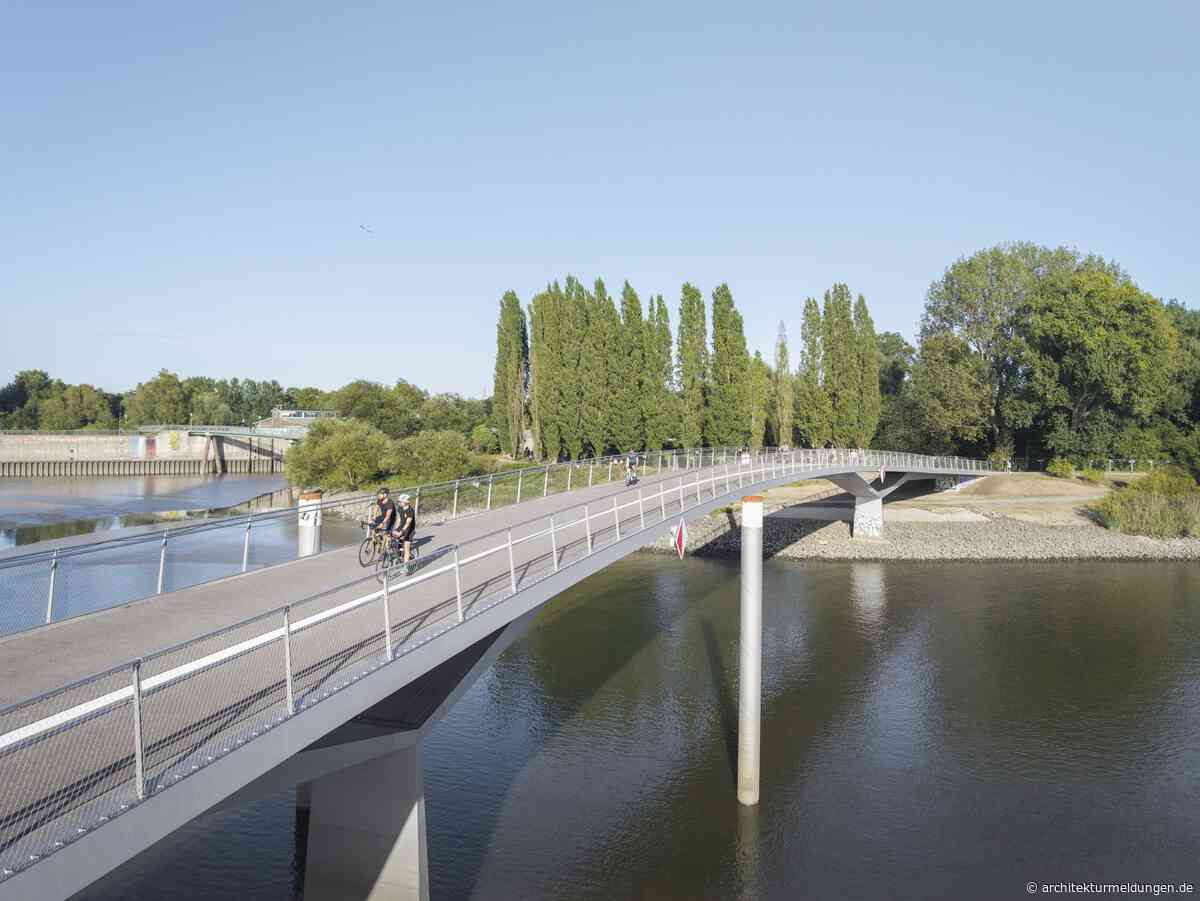 Brücke Entenwerder: neue Fuß- und Radwegverbindung über die Norderelbe in Hamburg