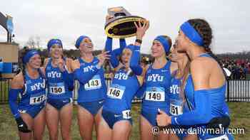 BYU cross country team sparks bitter religious debate after posting photos of scantily-clad female athletes