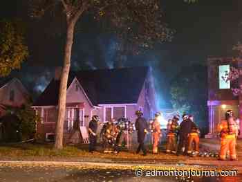 Fire damages house in Edmonton's Queen Mary Park neighbourhood