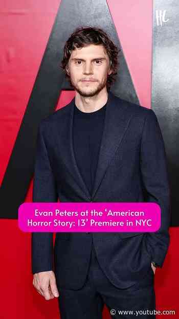Evan Peters at the ‘American Horror Story: 13’ premiere in New York City.🎬(📸: Getty Images)