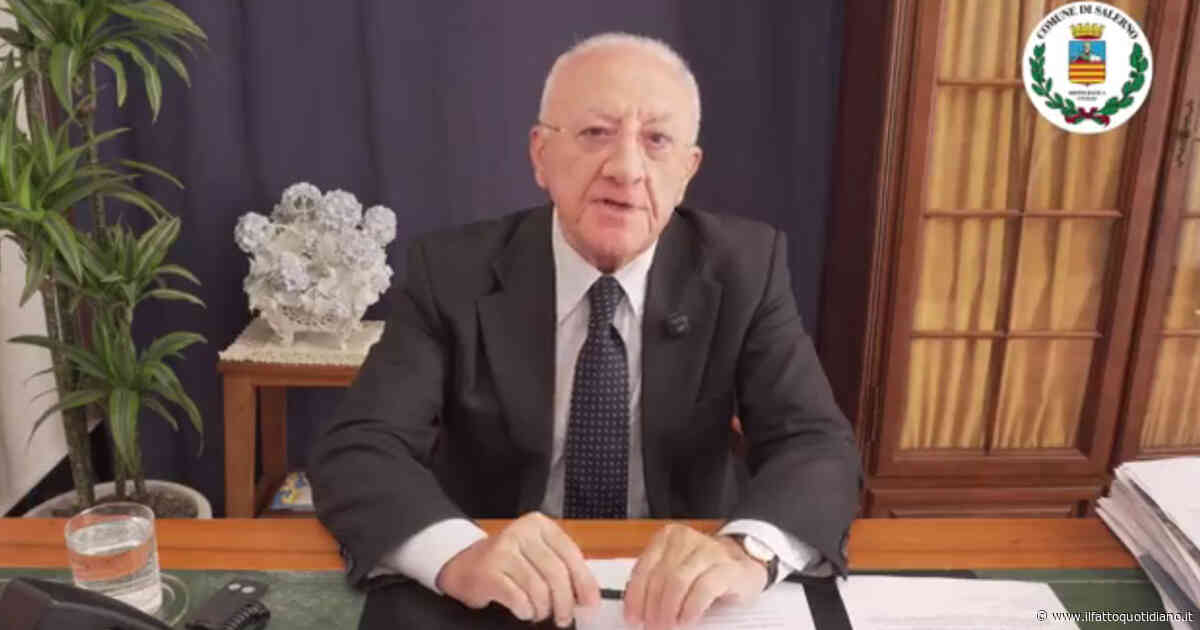 De Luca contro il Garante della privacy: “Richiamato per aver mostrato chi butta un frigo per strada. Proteggiamo i farabutti”