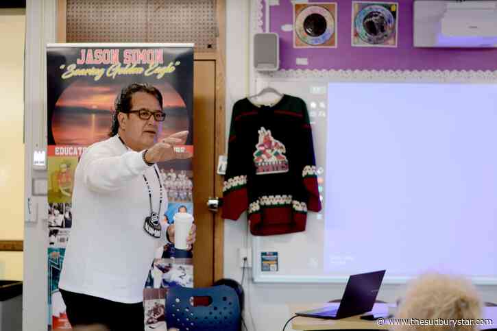 Indigenous former NHLer Jason Simon inspires resilience among Sudbury students
