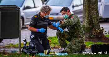 Politie doet onderzoek naar cobra en fles vloeistof in Eindhovens plantsoen, EOD maakt explosief onschadelijk