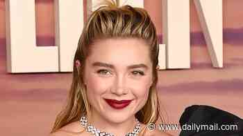Florence Pugh commands the carpet in a dramatic black ruffled gown for East of Eden screening after speaking out on 'difficulties' with Olivia Wilde on Don't Worry Darling set
