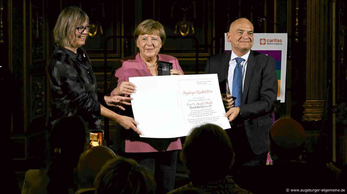 „Brücken statt Mauern gebaut“: Angela Merkel in Augsburg mit Elisabethpreis geehrt