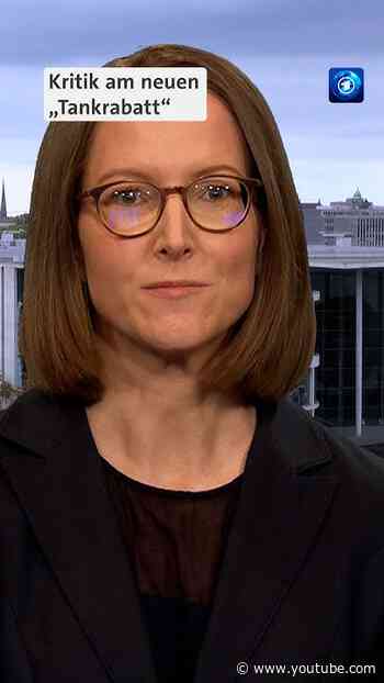 Der Bundestag hat einen erneuten „Tankrabatt“ beschlossen - doch es gibt Kritik #tagesschau #news