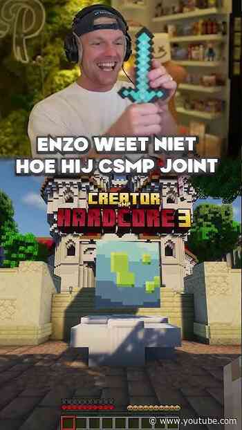 Enzo weet niet hoe hij CSMP joint 😂