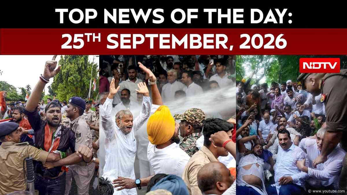 Congress Stages Nationwide Protest Against CEC | Top News Of The Day: 25th September, 2026