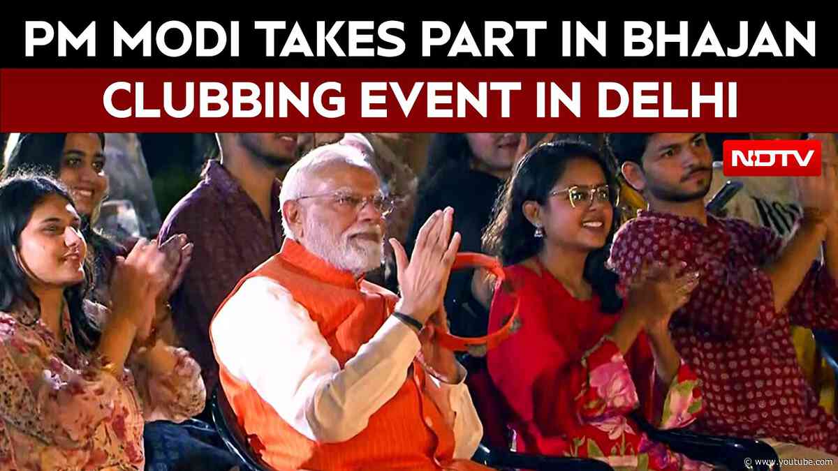 PM Modi | "Spectacular": PM Modi Takes Part In Bhajan Clubbing Event In Delhi