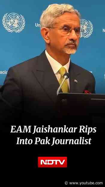S Jaishankar Rips Into Pak Journalist's Question: "Terrorist Country Asking Me?"