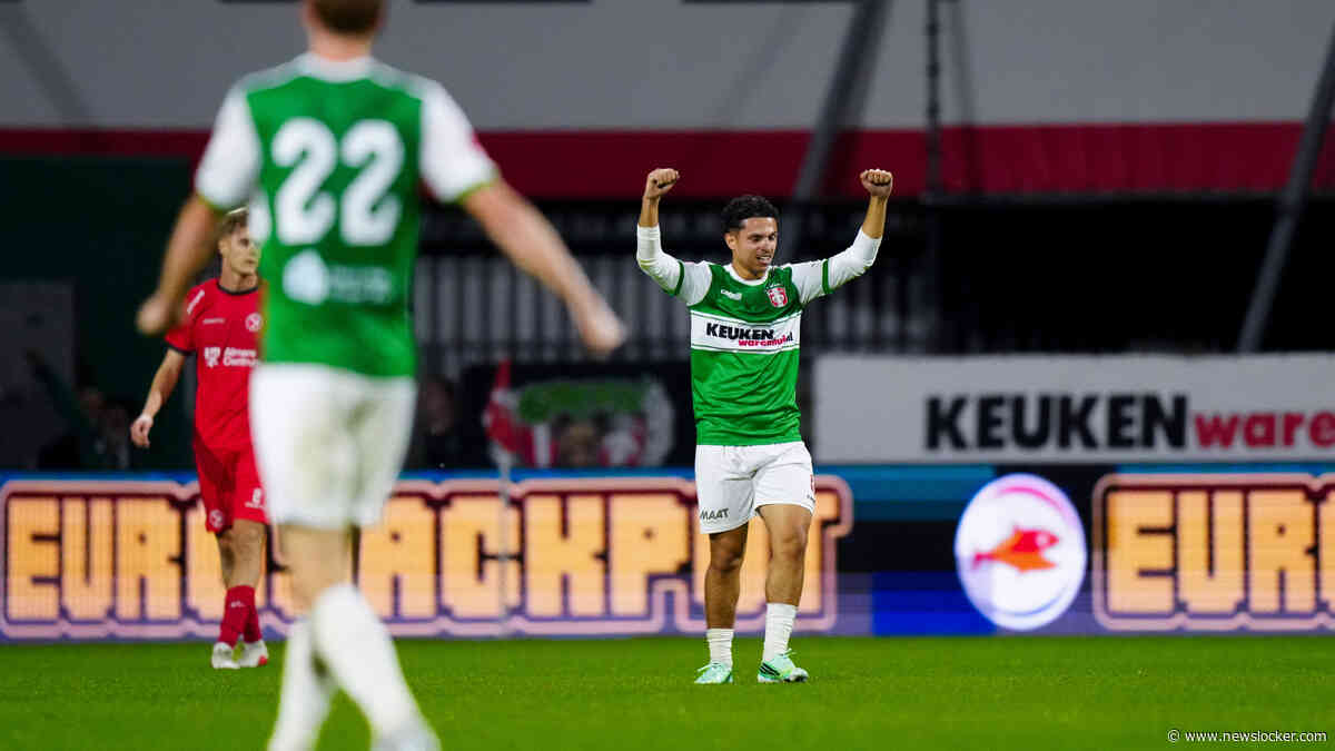 FC Dordrecht wint ondanks enorme flater van keeper door schitterende goal in extremis van Almere City