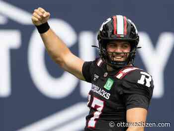 How winning a game would increase chances of the Ottawa Redblacks giving their rookie QB a real look