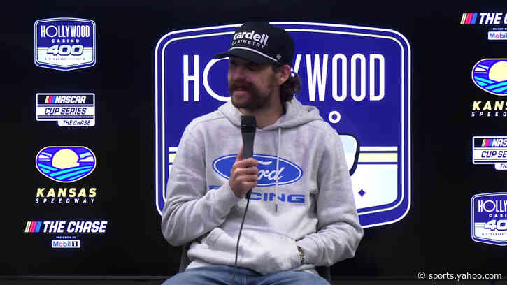 Ryan Blaney Sports a Shiner at Kansas After Bristol Fight
