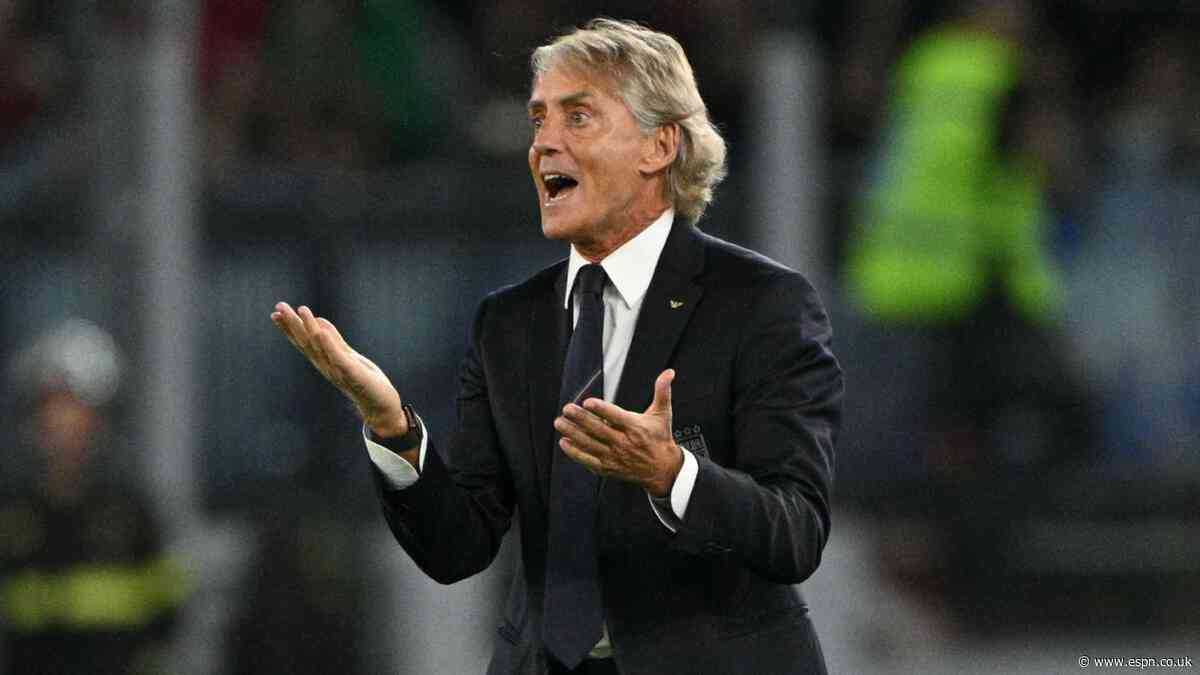 Returning Mancini accepts fans' jeers as Italy beaten by Belgium