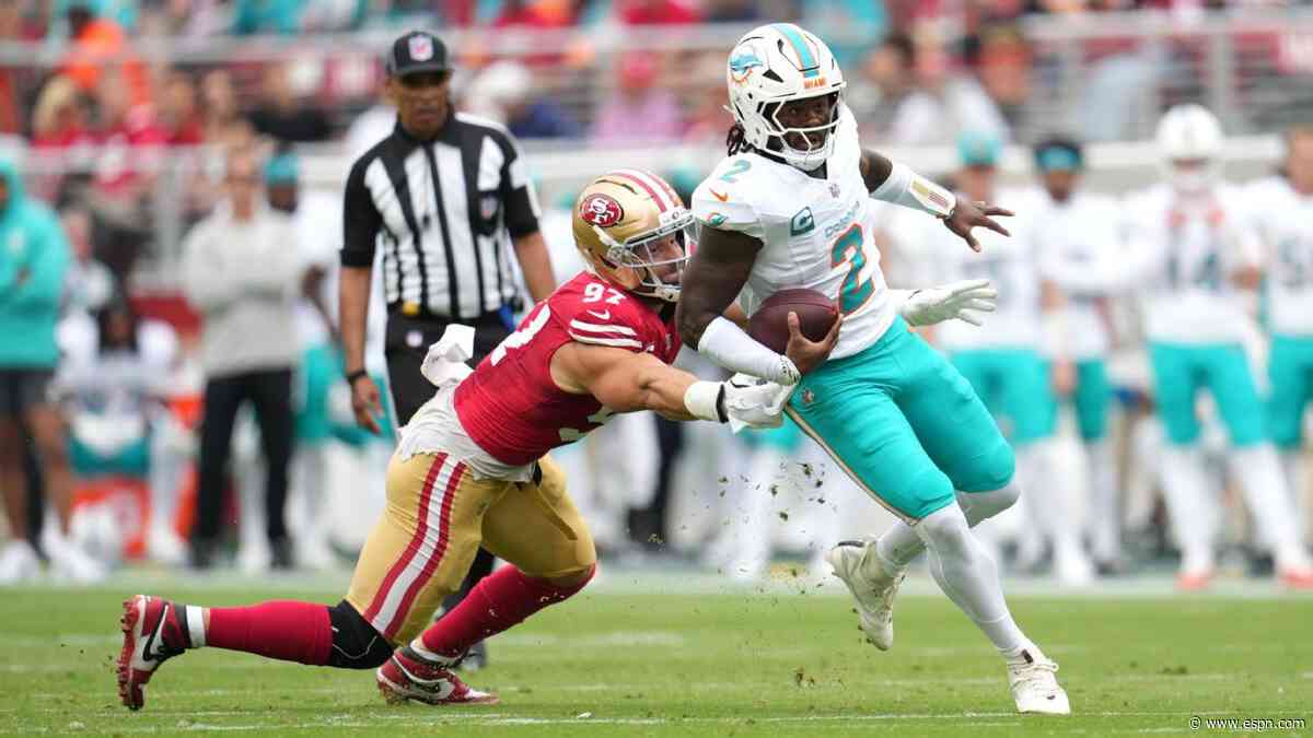 49ers to lose Bosa for multiple weeks due to calf injury