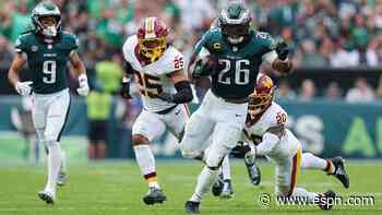 Eagles RB Barkley to be 'fearless' vs. Bears despite stinger
