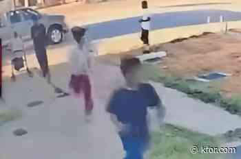 Man at metro gas station caught on camera being attacked by group of kids