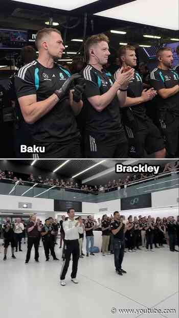 From Baku to Brackley, everyone enjoyed that pole 👏 #f1 #mercedesf1