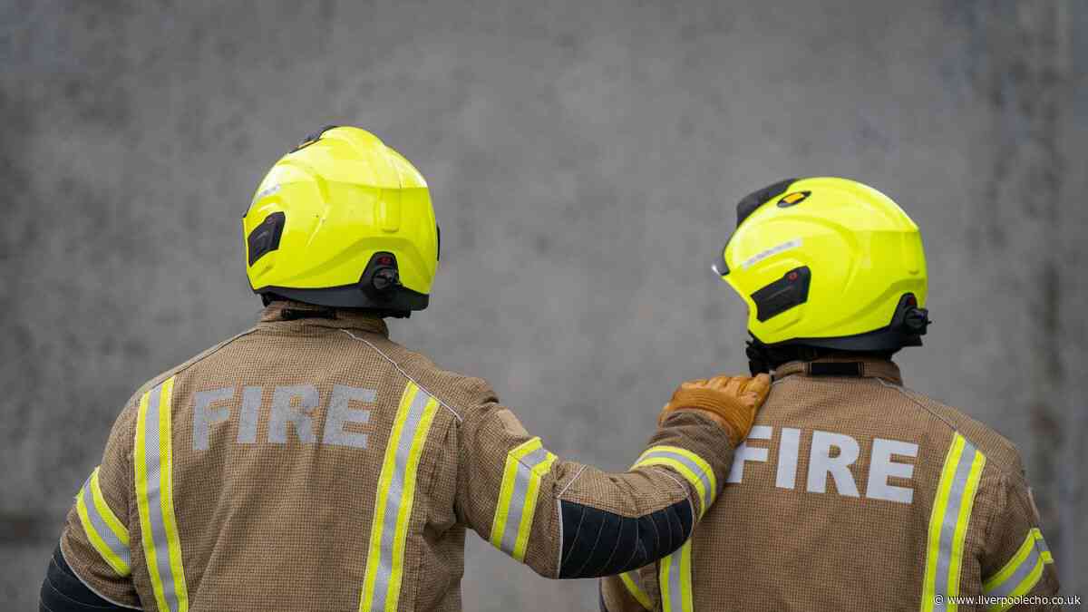 Tranmere fire LIVE: Ten fire engines tackle car garage blaze as person and two dogs rescued