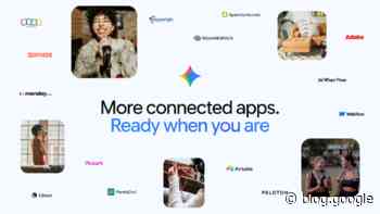 A new wave of Connected Apps is rolling out to Gemini.