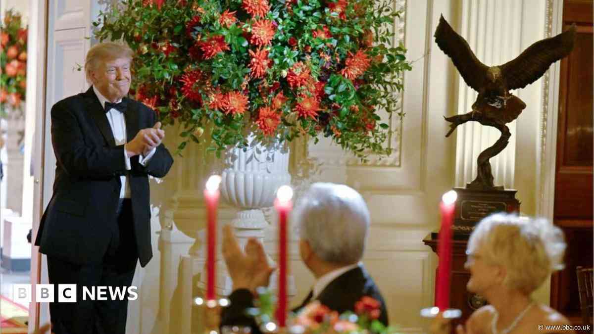 Why Trump gave Xi an ornate bald eagle statue at the state dinner